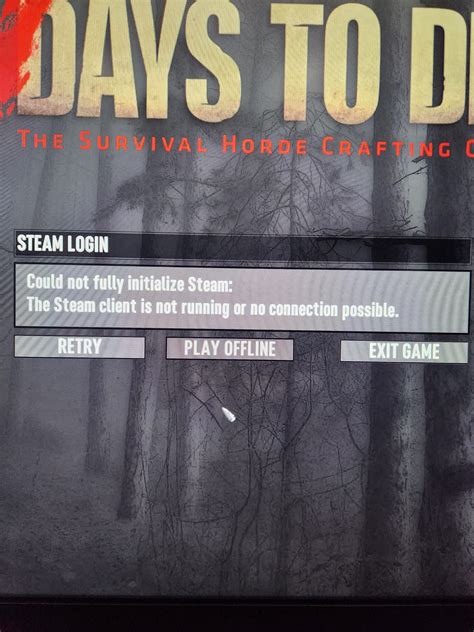 Can't play darkness falls this is all that shows up : r/7daystodie