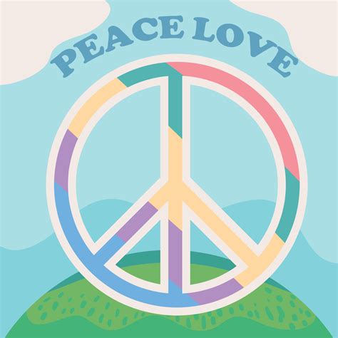 peace and love hippie 11209068 Vector Art at Vecteezy