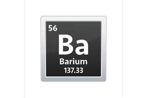 Barium Symbol. Chemical Element Graphic by DG-Studio · Creative Fabrica