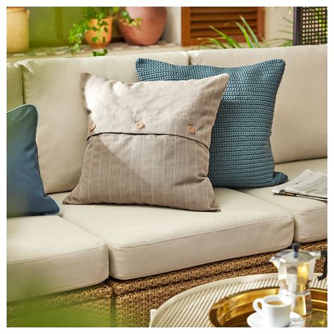 FESTHOLMEN Cushion cover, indoor/outdoor, beige, 20x20" - IKEA in 2021 | Outdoor cushions and ...