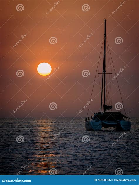 Sunset stock photo. Image of beach, gnejna, horizon, malta - 56990326