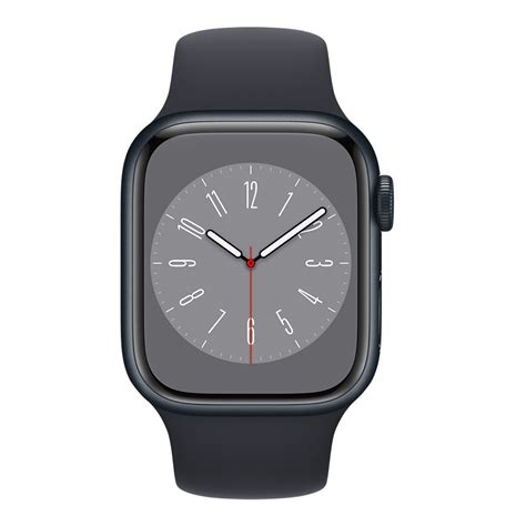 Apple Watch Series 8 GPS 41mm Aluminum Case with Sport Band - Midnight ...