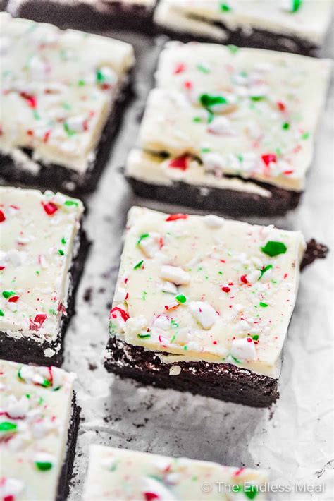 Peppermint Bark Brownies - The Endless Meal®