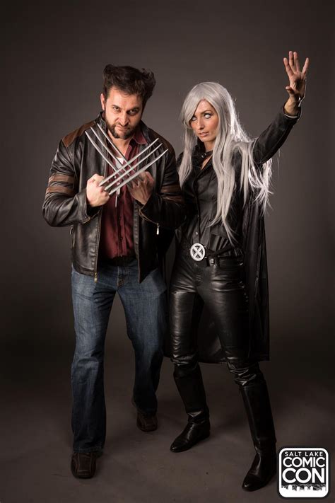 Wolverine and Storm from X-Men cosplayers at Salt Lake Comic Con 2015 ...