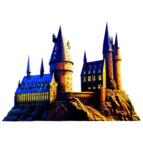 Download Hogwarts Castle Silhouette Png Ged59 | Wallpapers.com