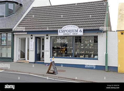 The Isle of Skye Empotium & Whisky shop, Portree Stock Photo - Alamy