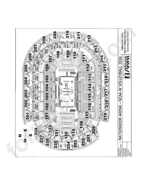 Nationwide Arena Seating Chart printable pdf download