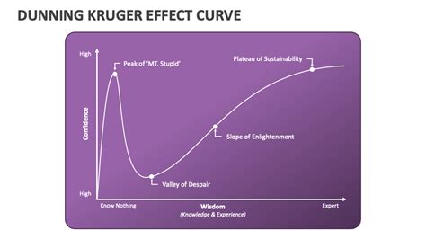 Dunning Kruger Effect Curve PowerPoint and Google Slides Template - PPT Slides