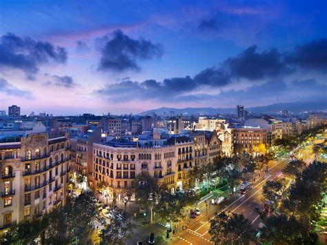 Wallpaper Spain, Barcelona, city night, street, road, architecture ...