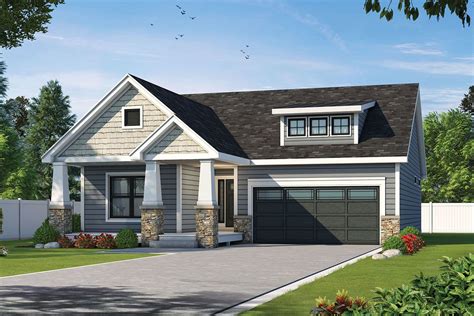 Plan 42605DB: 2-Bed Bungalow Plan with Optional Sunroom | Craftsman ...