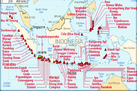 Map of volcanoes in Indonesia | Download Scientific Diagram