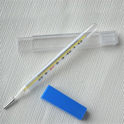 12Pcs Classic Glass Mercury Thermometer Clinical Armpit Mercurial ...