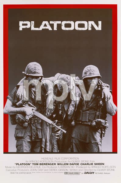 "Platoon" (Poster)Charlie Sheen1986** T.N.C. - Image 23838_0066 | Most ...