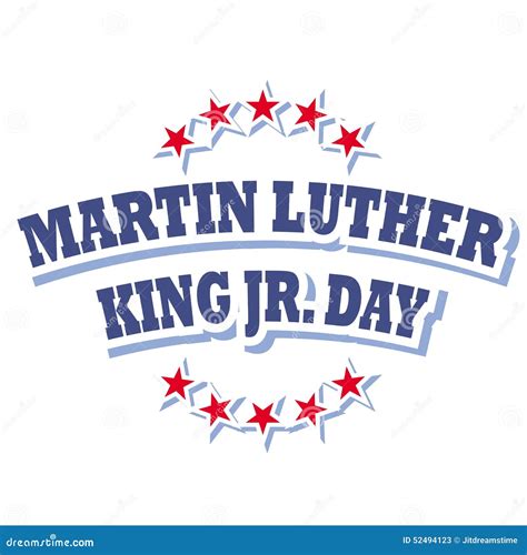 Martin Luther King Jr. Day Logo Stock Vector - Image: 52494123