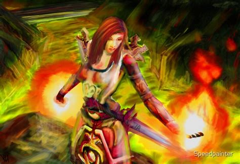 "Fire Mage" by Speedpainter | Redbubble