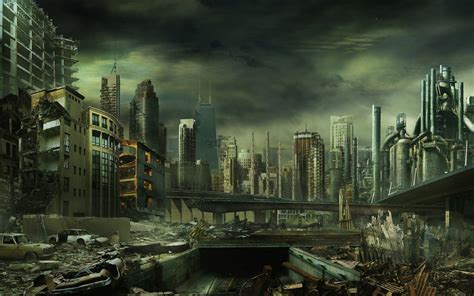 Image – Destroyed city wallpaper 1920×1200 Halo Fanon FANDOM powered by ...