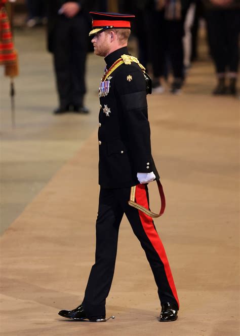 Prince Harry Wears Military Uniform at Queen's Vigil: Photos | Us Weekly