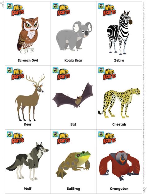 Wild Kratts Matching Game Is A Fun And Fast Game Where Players Build ...