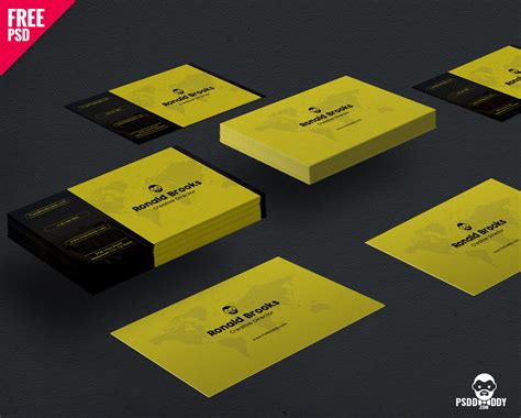 Visiting Card Template Free PSD Download For Your Business – PsdDaddy.com