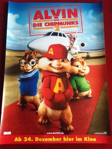 ALVIN AND THE Chipmunks 2 Cinema Poster A1 £5.23 - PicClick UK