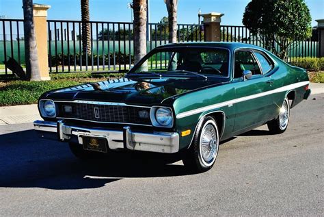 1975 Plymouth Duster in Deep Sherwood Metallic with just 26,960 miles. Dodge Duster, Plymouth ...