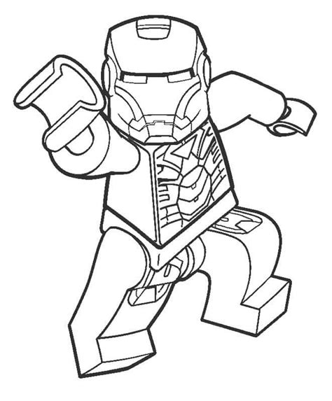 Lego Iron Man Coloring Pages - Free Printable Coloring Pages for Kids