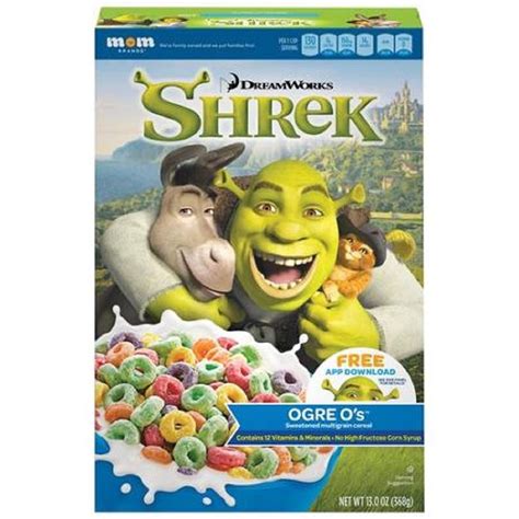 MOM Brands Company, DreamWorks, Shrek, Ogre O's Cereal, 13oz Box