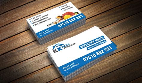 KK Majta Construction - Business Cards - Web & Graphic Design Agency - Stockport