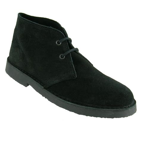 Roamers Black Suede Desert Boot - Roamers from Caves UK