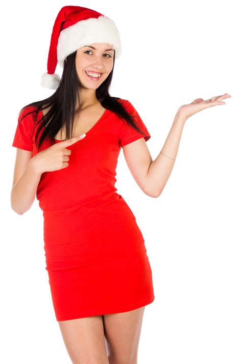 Santa Woman Pointing Free Stock Photo - Public Domain Pictures