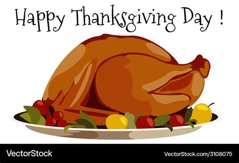 Thanksgiving day turkey Royalty Free Vector Image