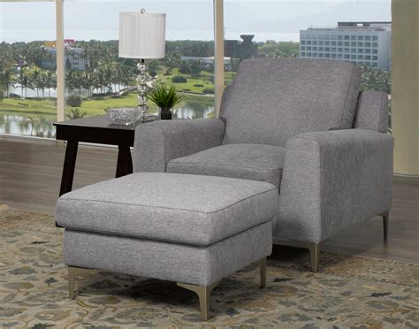 Grey Chair & Ottoman Set | Home Accent Furniture