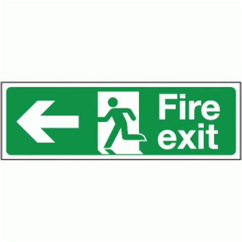 Fire exit left sign | Emergency Exit Signs