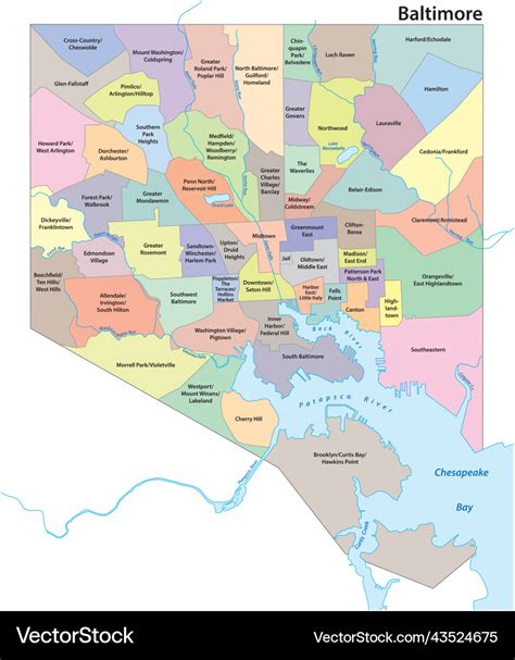 Navigating Baltimore: A Comprehensive Guide To The City’s Districts - World Directions Map ...