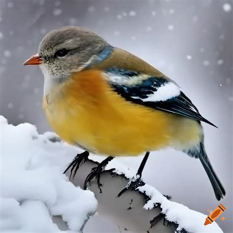 Winter birds in different sizes on Craiyon