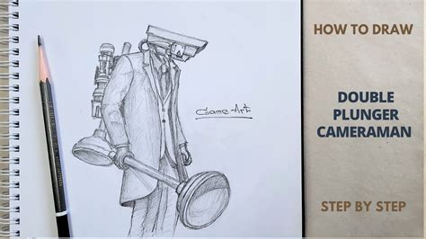 How to draw DOUBLE PLUNGER Cameraman from Skibidi Toilet 52 - YouTube