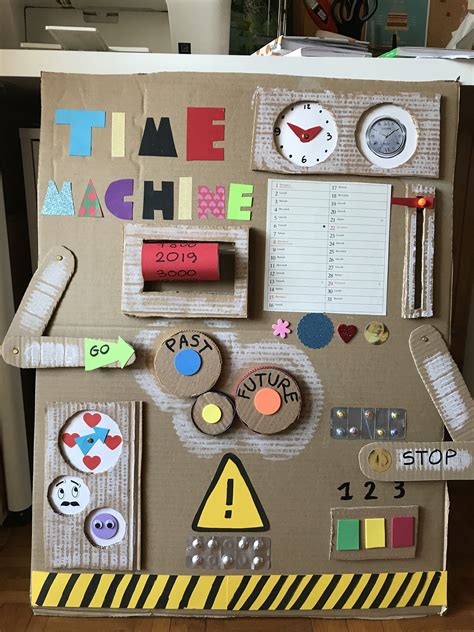 DIY Cardboard Time Machine for Children