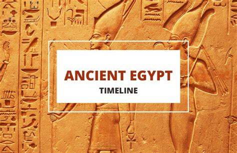 A Brief Timeline of Ancient Egypt - Symbol Sage