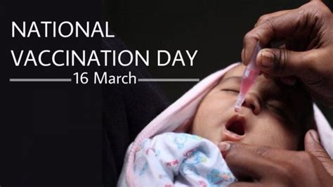 National Vaccination Day: March 16