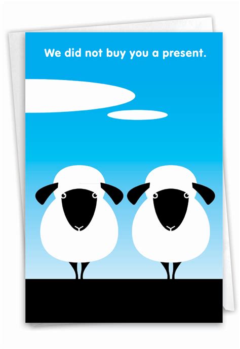 Two Sheep: Funny Birthday Greeting Card