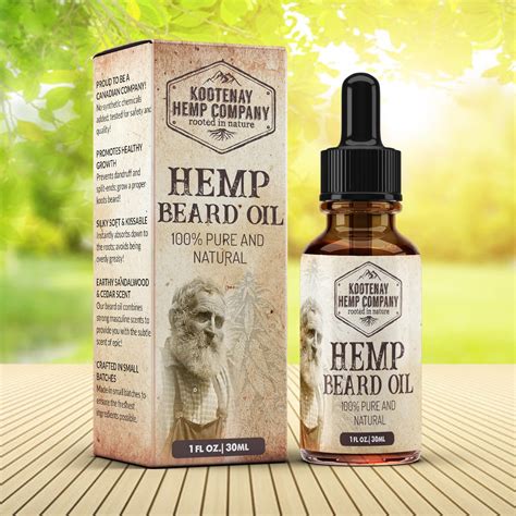 Hemp Beard Oil with Essential Oils and Antioxidants 1 fl oz - Hemp Out