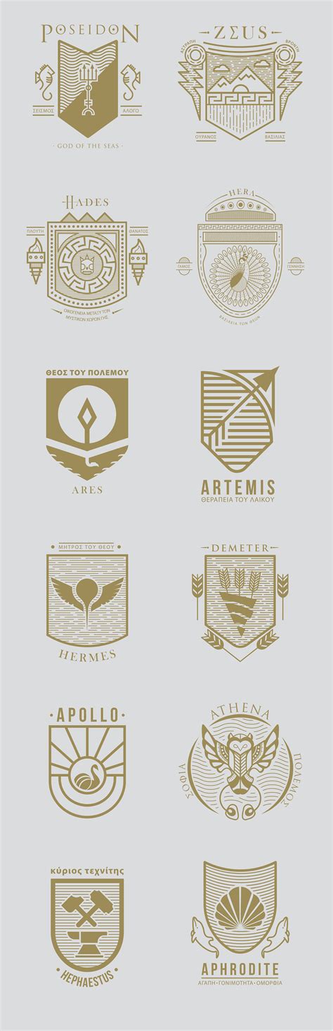 Greek Gods & Goddesses Logos :: Behance