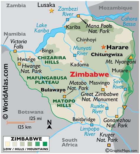 Zimbabwe Map / Geography of Zimbabwe / Map of Zimbabwe - Worldatlas.com