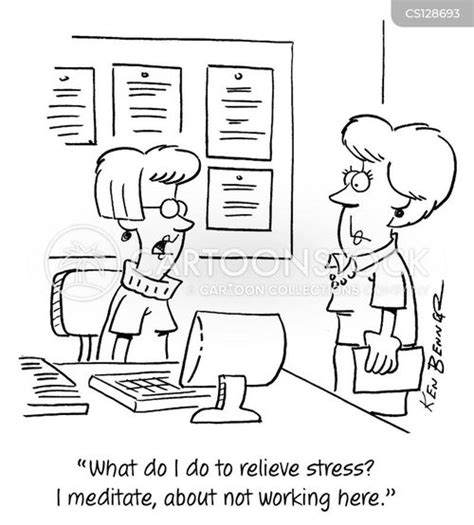 Relieving Stress Cartoon Clipart