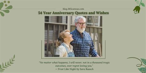 40+ Sweetest 54th Year Anniversary Quotes and Wishes