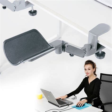 Buy FUZADEL Ergonomic Arm Rest Rotating Mouse Arm Rest Mouse Pad Clamp ...