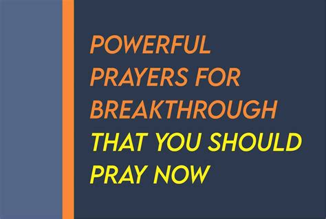 100 Dangerous Breakthrough Prayer Points With Scriptures