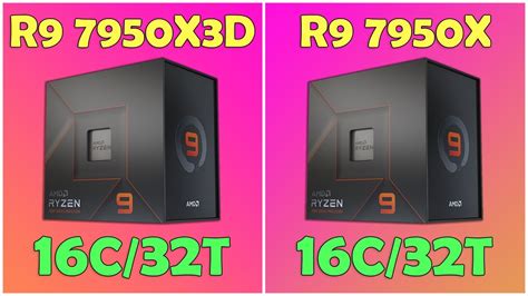 Ryzen 9 7950X3D vs 7950X - YouTube