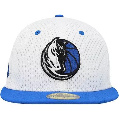 Men's New Era White/Blue Dallas Mavericks Throwback 2Tone 59FIFTY ...