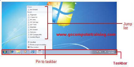 Windows 7 Taskbar | The Elements And Usage of Windows Seven Taskbar